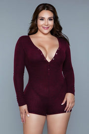 1882 Nala Romper Burgundy